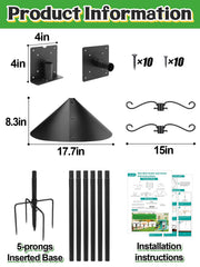 PAMASE detailed view of platform mounts holding bird feeders for easy access