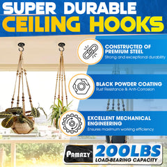 PAMAZY hook mid-rotation illustrating 360-degree swivel to prevent rope twisting