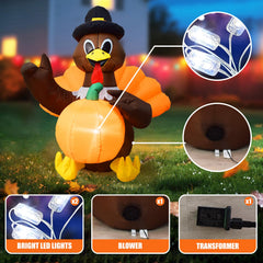 Pamir turkey blower and base shown with zipper, simplifies quick inflation