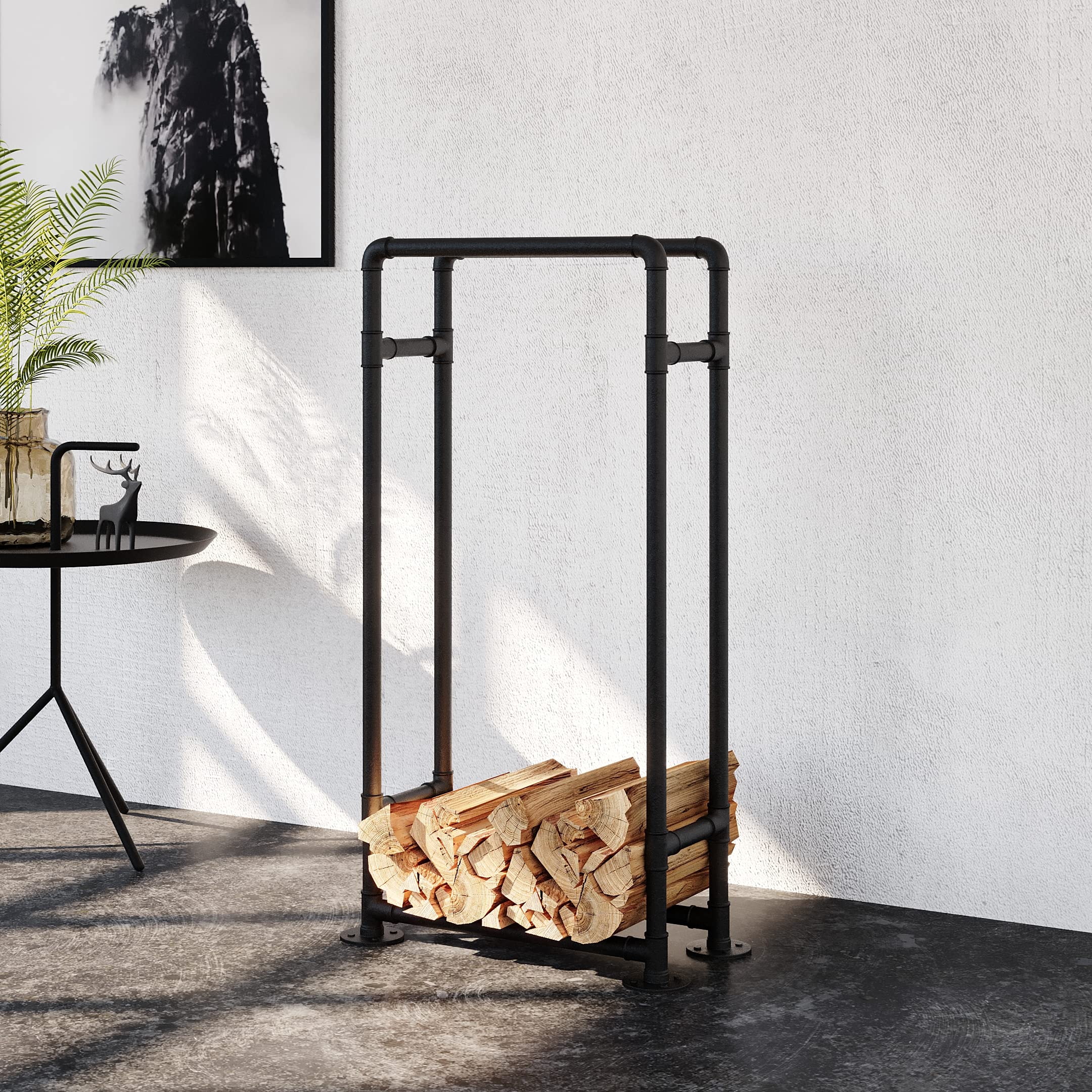 pamo OTTO next to chair illustrating size and scale for small spaces