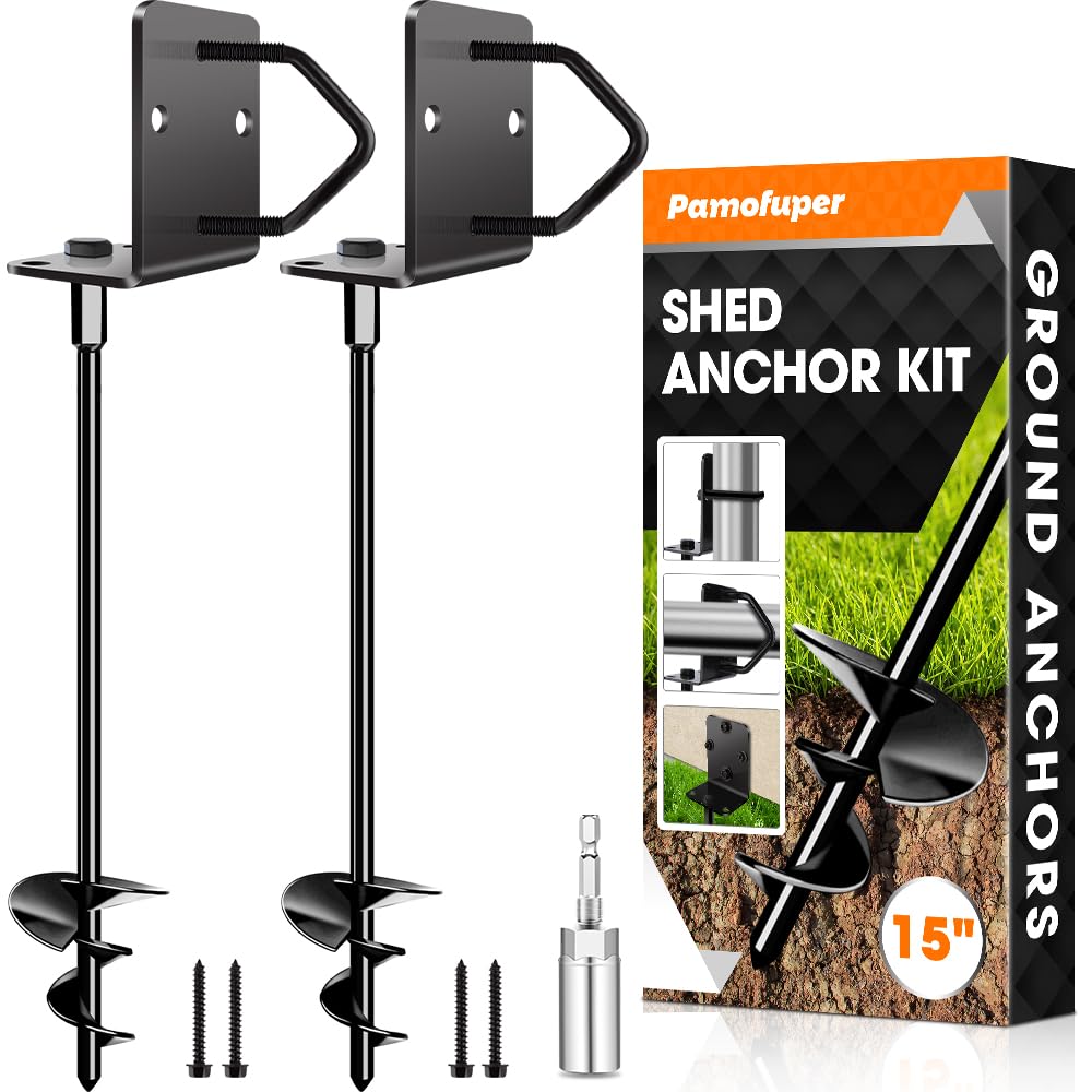 Pamofuper front view of 14 inch anchors showing hardware and packaging benefit secure holding