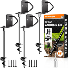 Pamofuper front view of packaged anchors showing durable set and quick setup benefit
