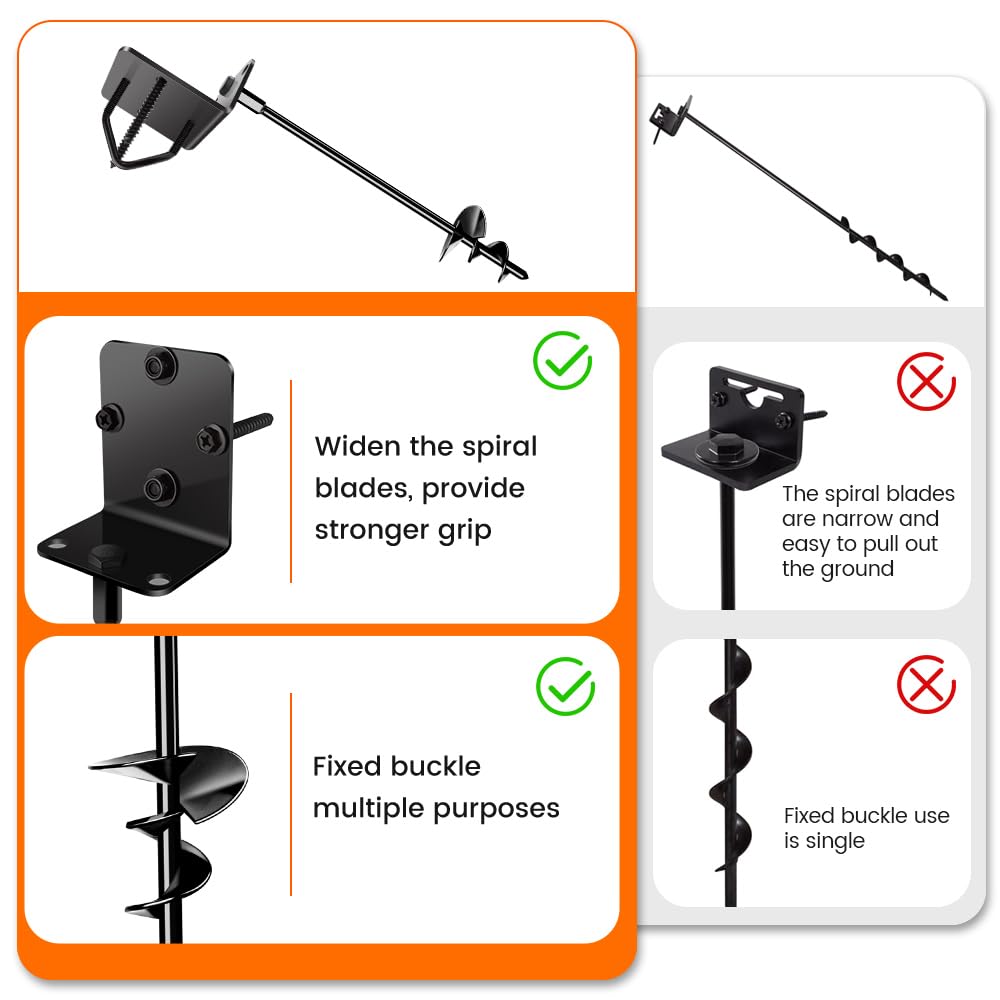 Pamofuper detailed U-shaped clip securing frame offering versatile attachment options