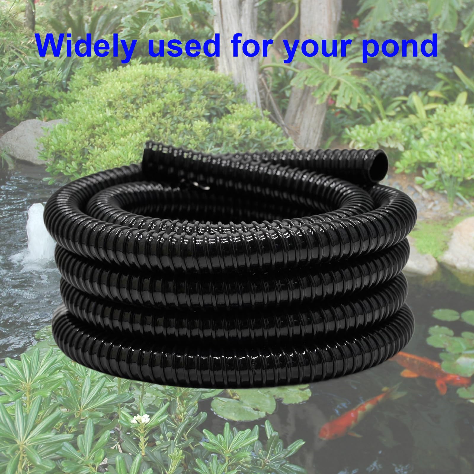 Pamopamo installed in garden waterfall showing tidy concealment benefit