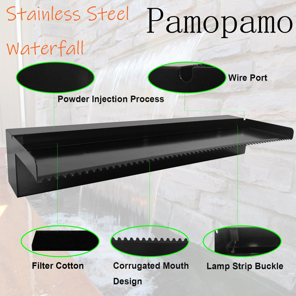 Pamopamo side profile mounted on pool edge showing durable fit and low profile