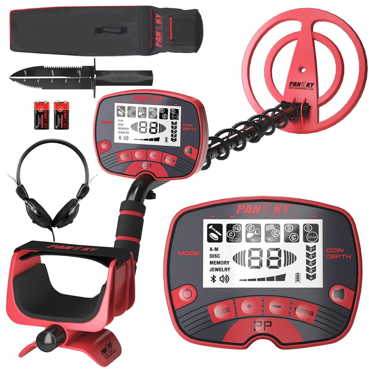PANCKY detector front view showing controls and ergonomic layout for easy use