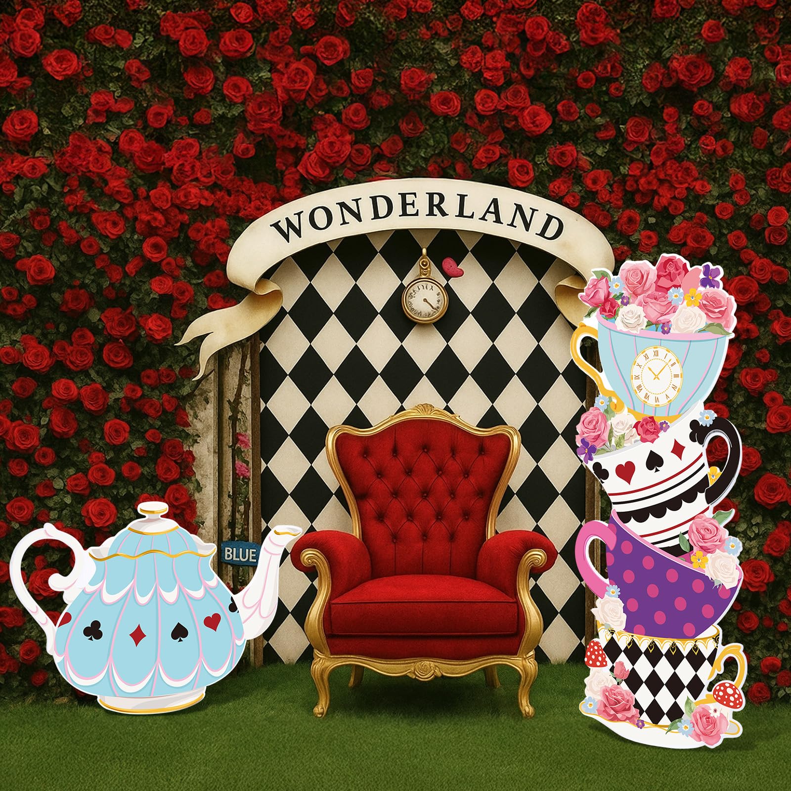 Panelee stacked teacups close-up highlighting layered pattern and decorative charm