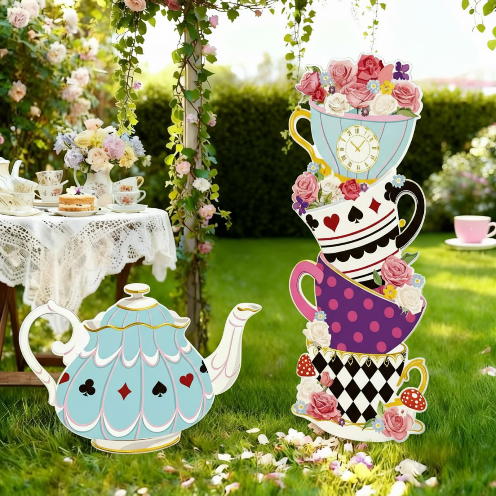 Panelee teapot front view on lawn showing bold classic design and instant curb appeal