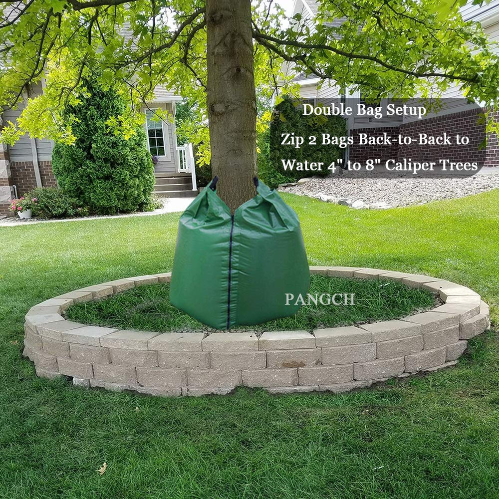 PANGCH bag next to gallon markings to show 20-gallon capacity benefit