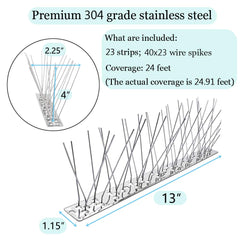 PANGCH spikes on building ledge showing clean façade protection benefit