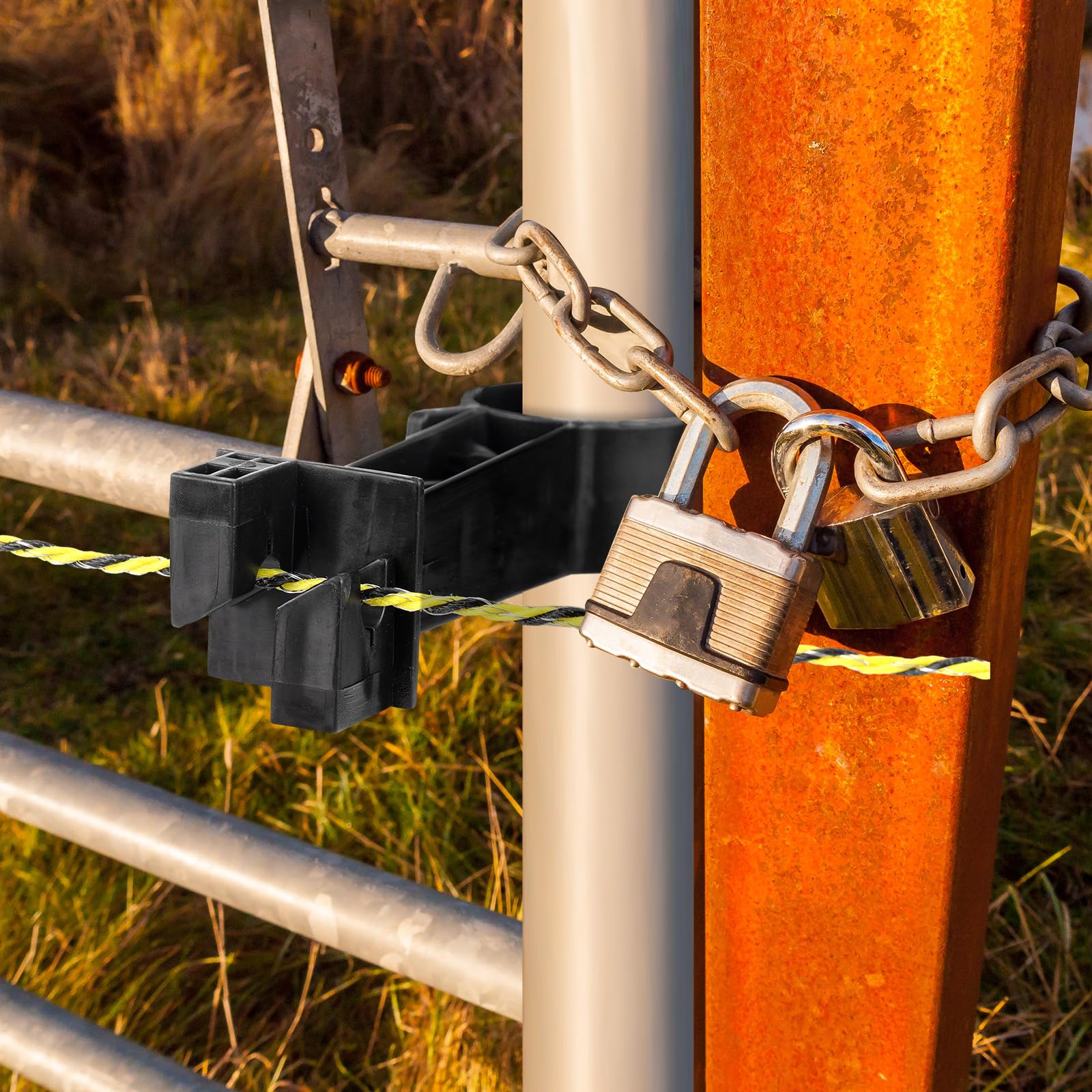 Pangda clamp beside a ruler to show size and easy planning for installers