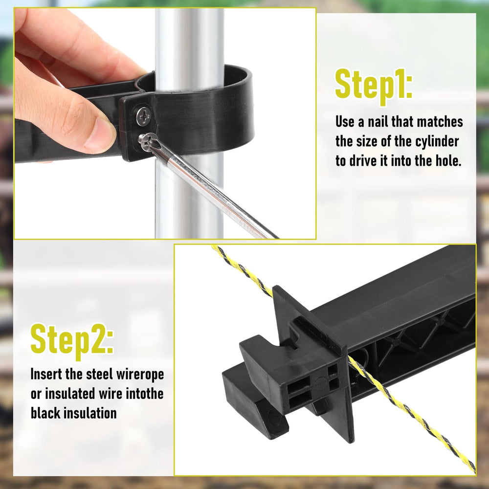 Pangda showing wire inserted in clamp hole for safe conductor spacing