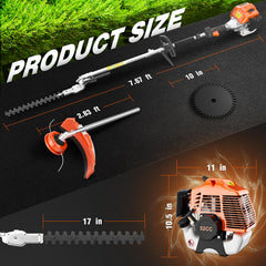 Panghuhu88 string trimmer head detail showing clean edging capability