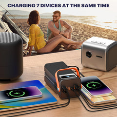 pangootek built-in type-c and lightning cables neatly folded for cable-free charging