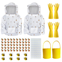 PANMAX front view of two bee jackets showing full coverage and quick wear benefit