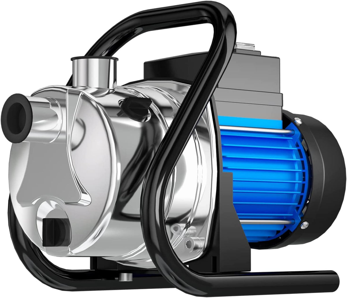 PANRANO pump front view showing compact portable design and quick hookup benefit
