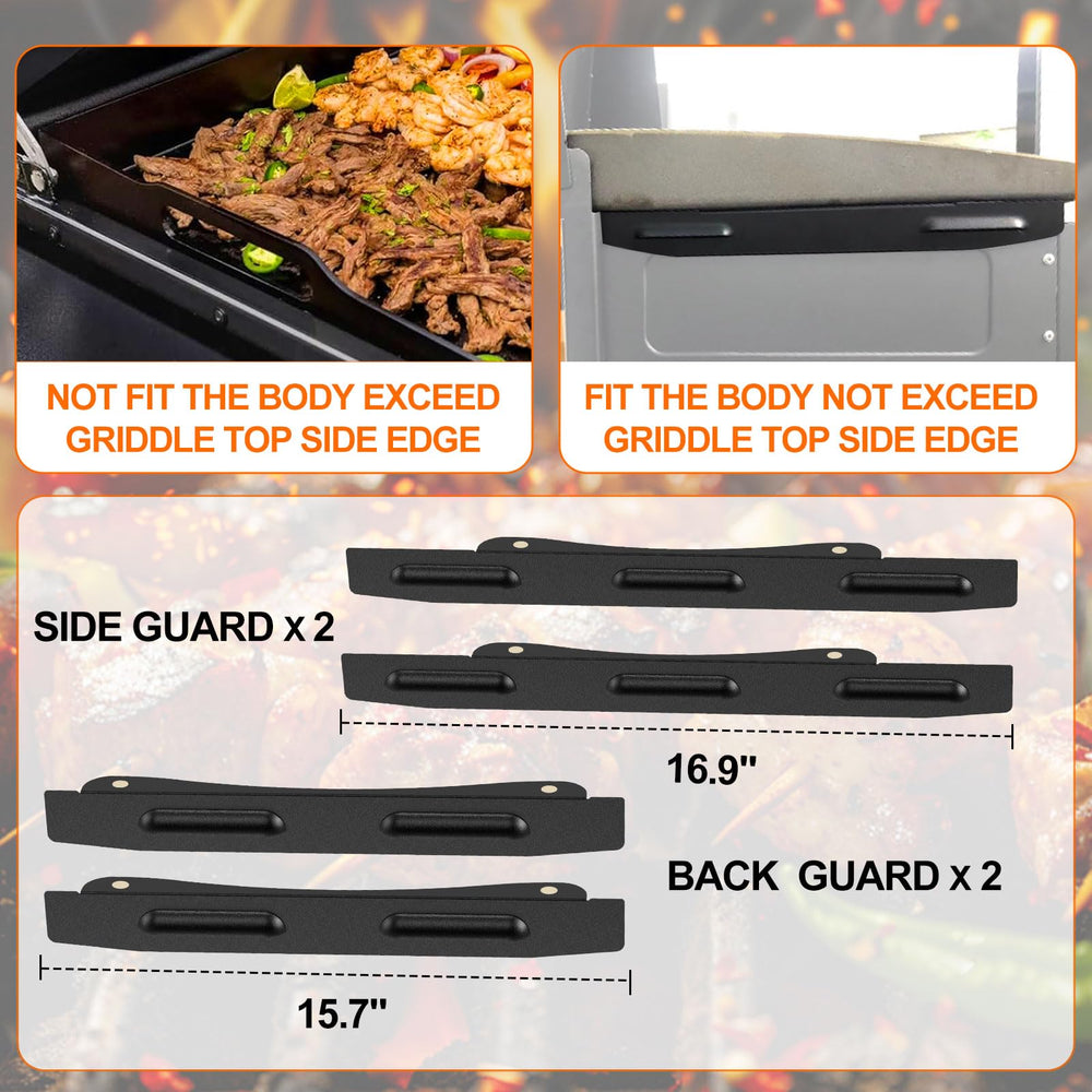 PANXUAN lifestyle shot of outdoor griddle in use preserving heat and cooking speed
