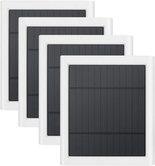 Paodekua front view of four solar panels showing compact kit and quick setup benefit