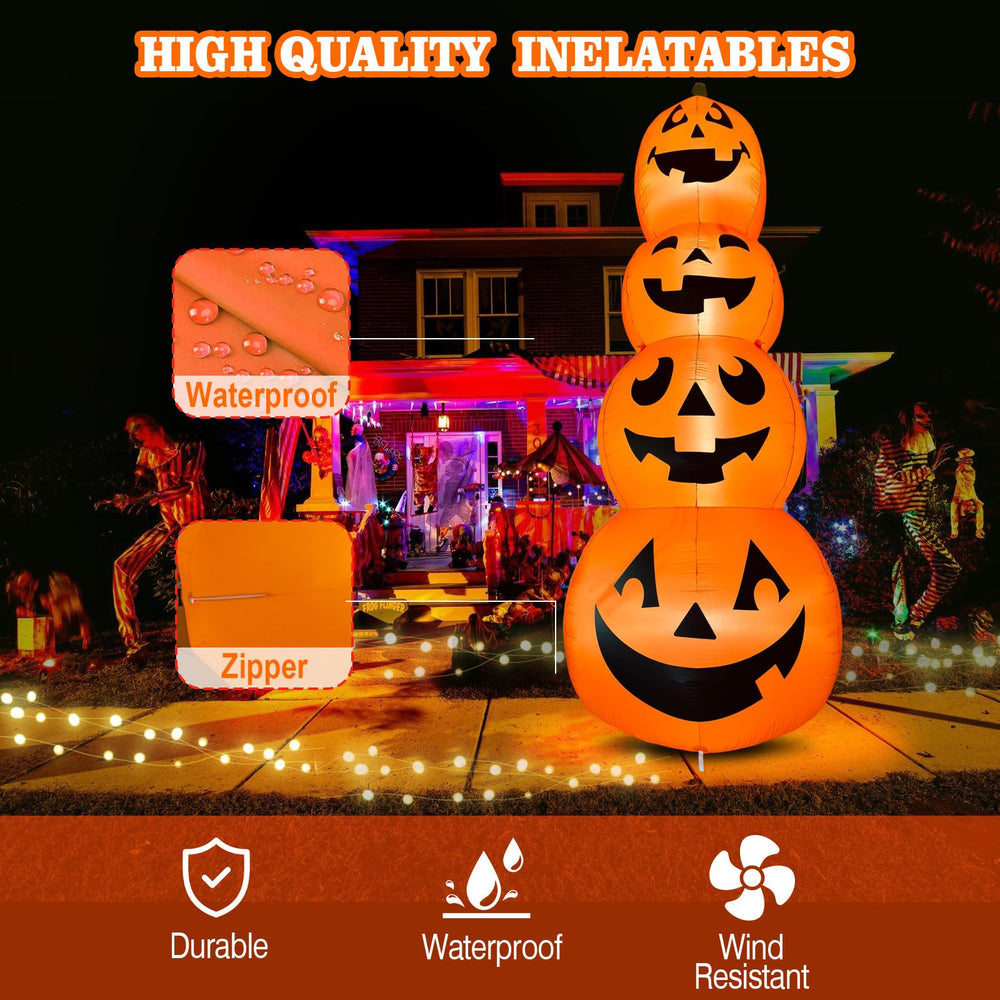 PARAYOYO pumpkins lit by LEDs creating visible night glow
