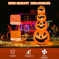 PARAYOYO pumpkins lit by LEDs creating visible night glow