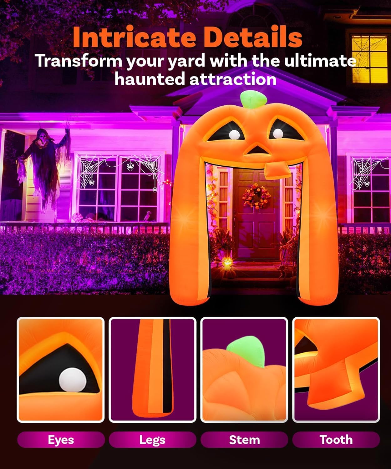 PARAYOYO lifestyle shot of party entrance boosting festive curb impact