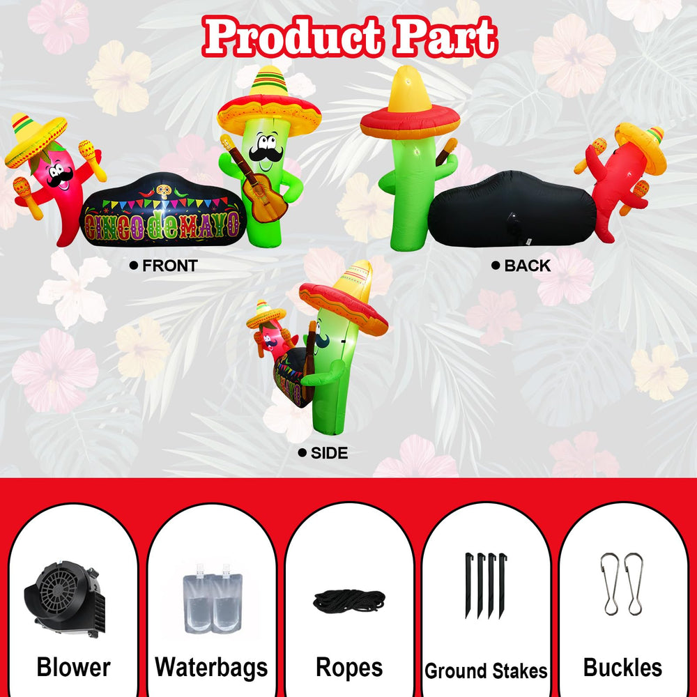 PARAYOYO inflated banner beside lawn furniture to show scale and placement