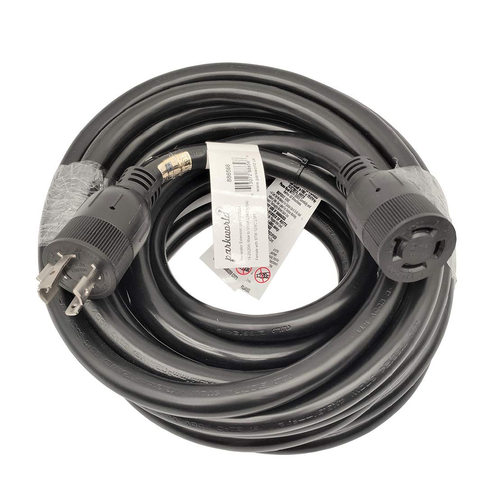 Parkworld product label showing model, UL listing and electrical specifications