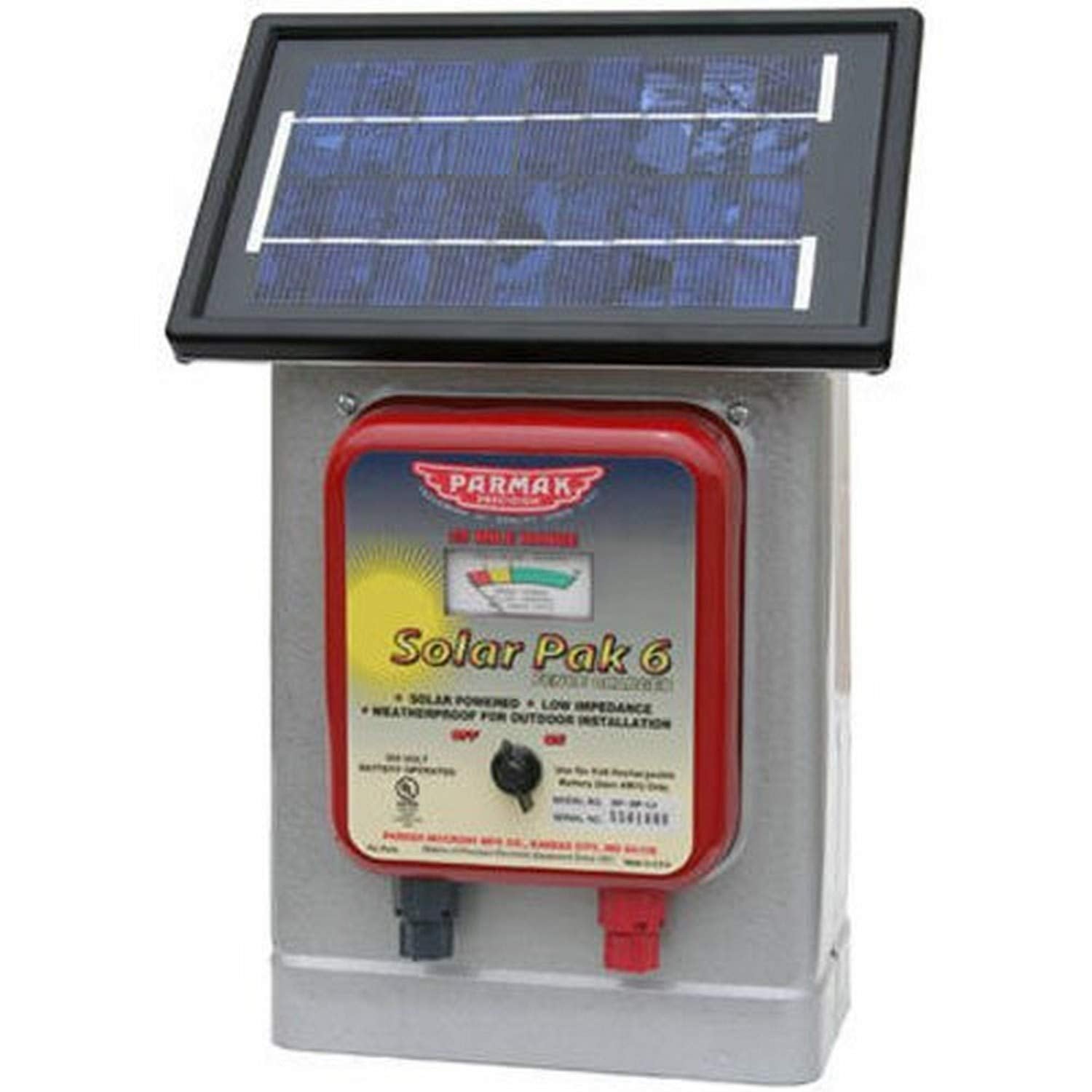Parmak DF-SP-LI showing solar panel and weatherproof case for reliable charging