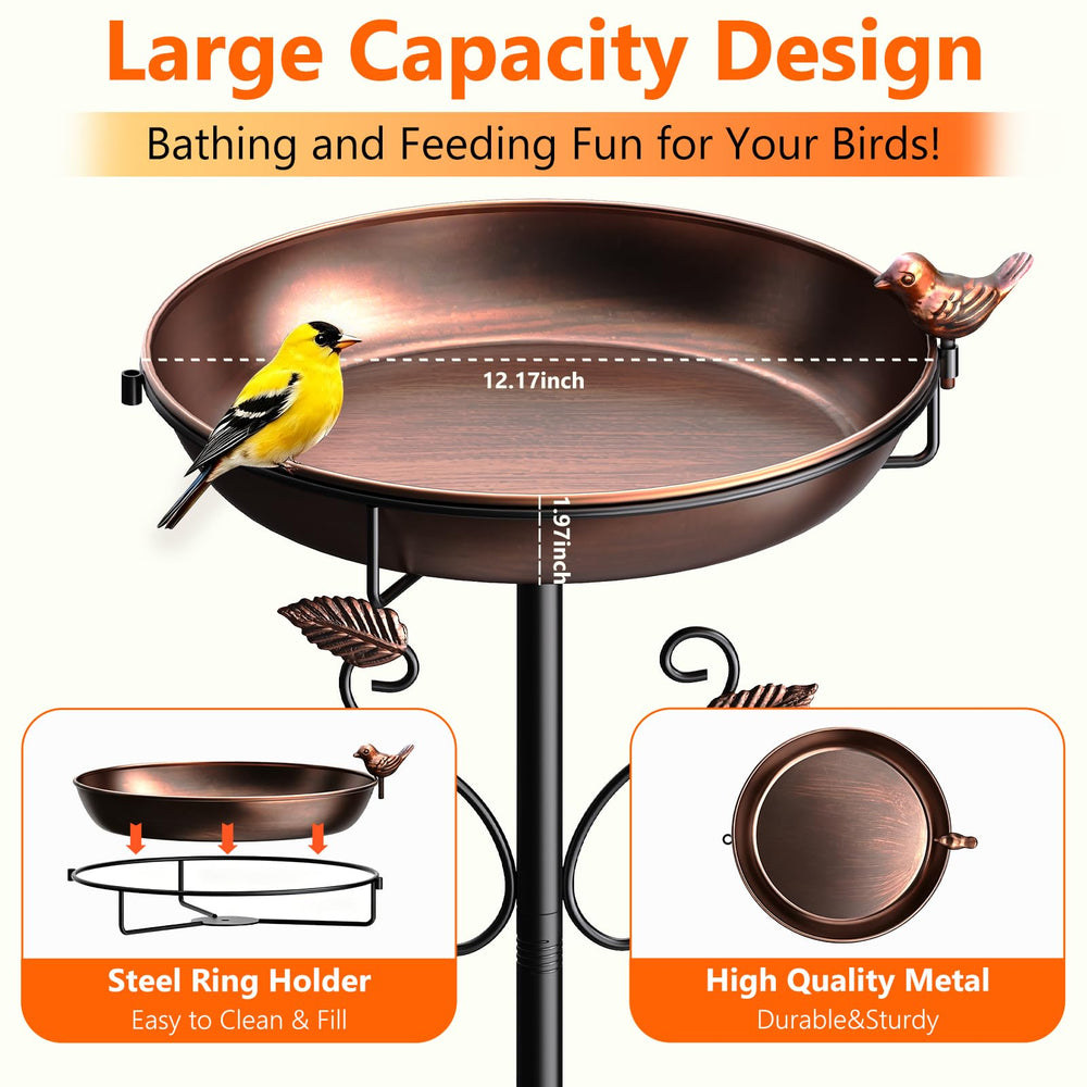 Parovite bird bath placed in landscaped garden, adds decorative focal point and bird habitat