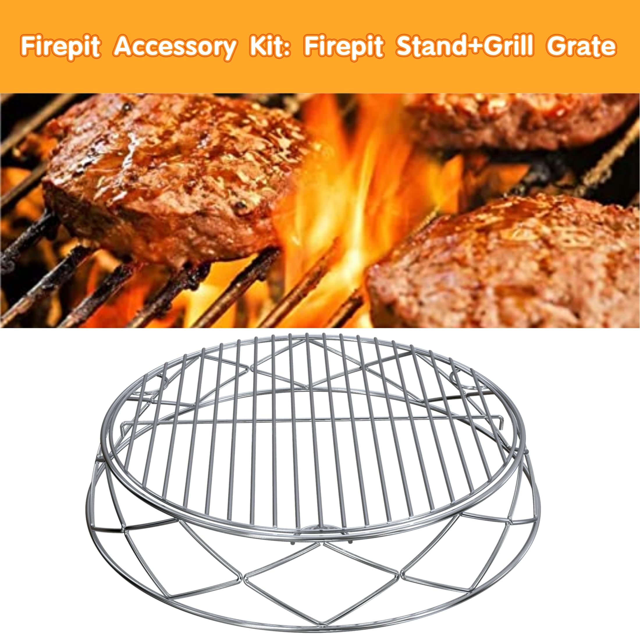 PARTAKER grill closeup showing stainless rods for even cooking and easy cleaning