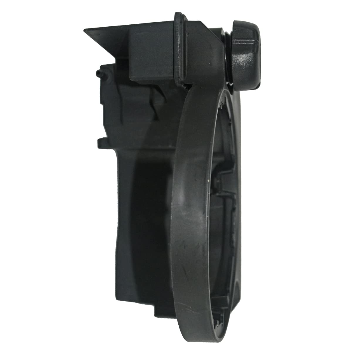 Partman inlet and outlet close-up demonstrating correct hose connections
