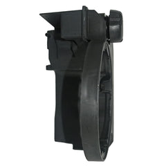 Partman inlet and outlet close-up demonstrating correct hose connections