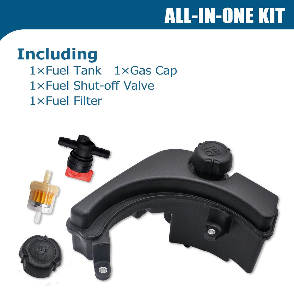 Partman fuel tank mounting points detail showing easy installation benefit