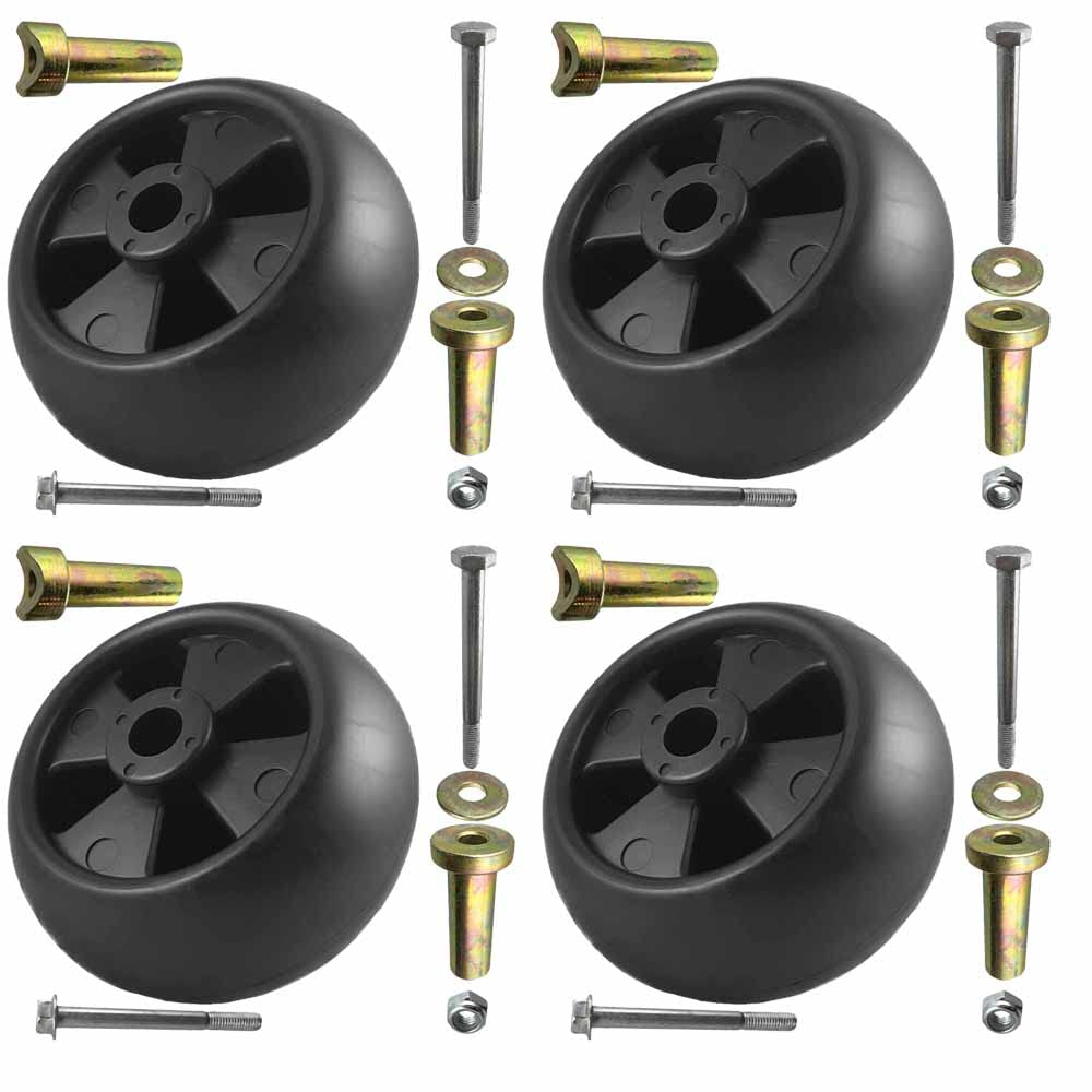 Parts 4 Outdoor front packaging showing four deck wheels and kit benefit of complete set