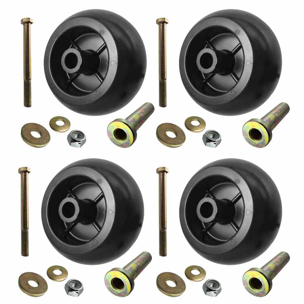 Parts 4 Outdoor front view of deck wheel showing profile and fit benefit