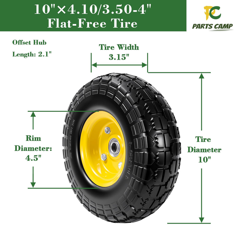 Parts Camp close-up PU tread texture highlighting solid material and puncture resistance