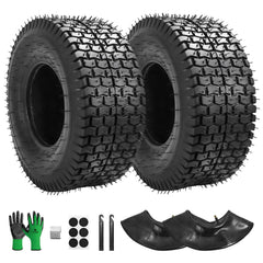 Parts Camp front packaging showing two tires and included tubes for easy replacement