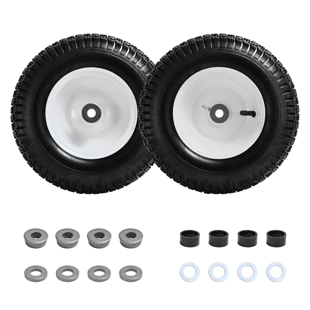 Parts Camp front view wheel assembly showing full tire and hub, ready to install