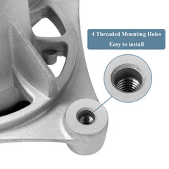 Parts Camp spindle installed on a 42-inch deck illustrating proper fit and stability
