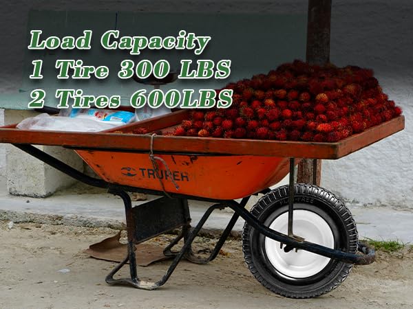 Parts Camp wheel in garden setting carrying supplies for durable outdoor performance