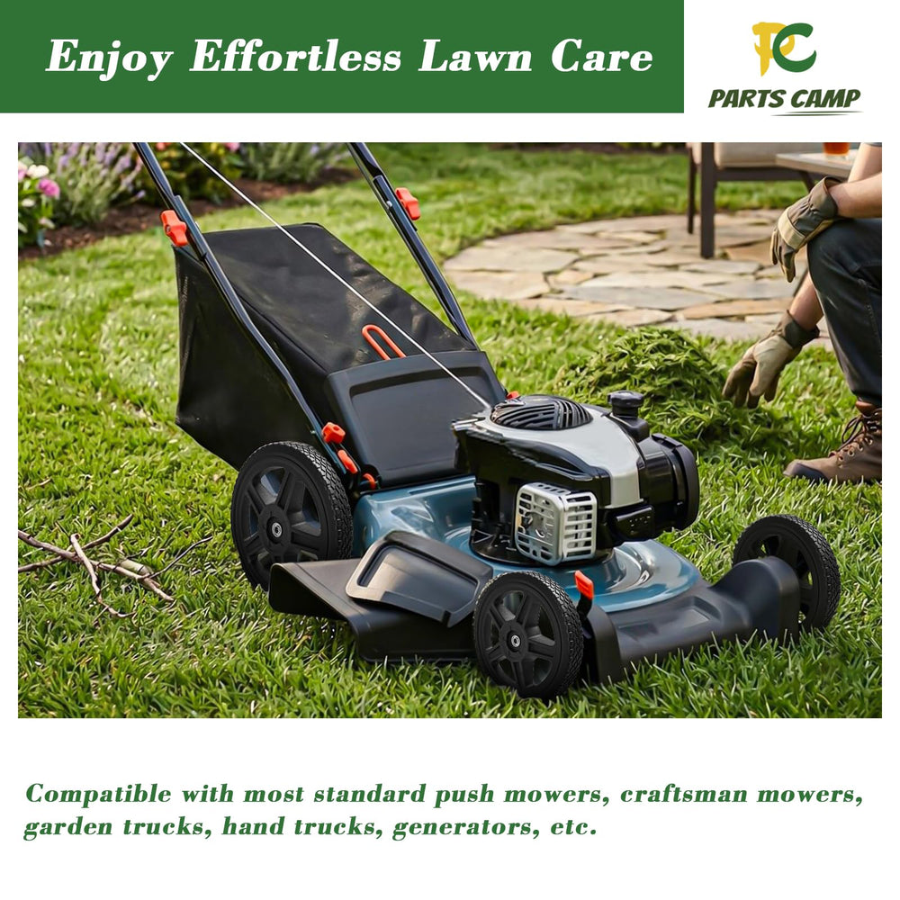 Parts Camp installed on mower in garden for reliable yard performance