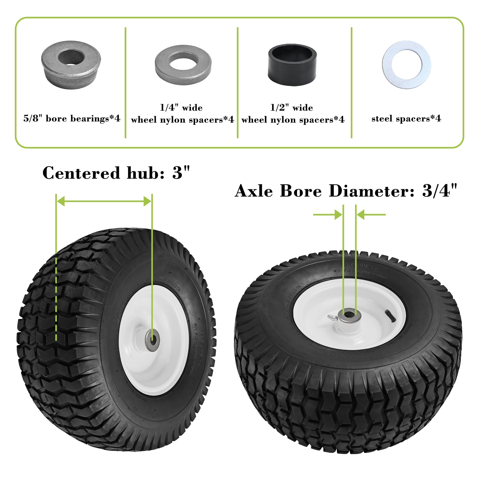 Parts Camp side profile of tire mounted on rim showing fit and rim depth