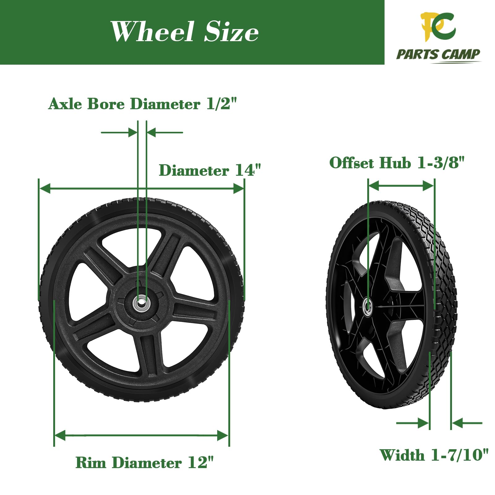 Parts Camp side profile highlighting textured tread for improved traction