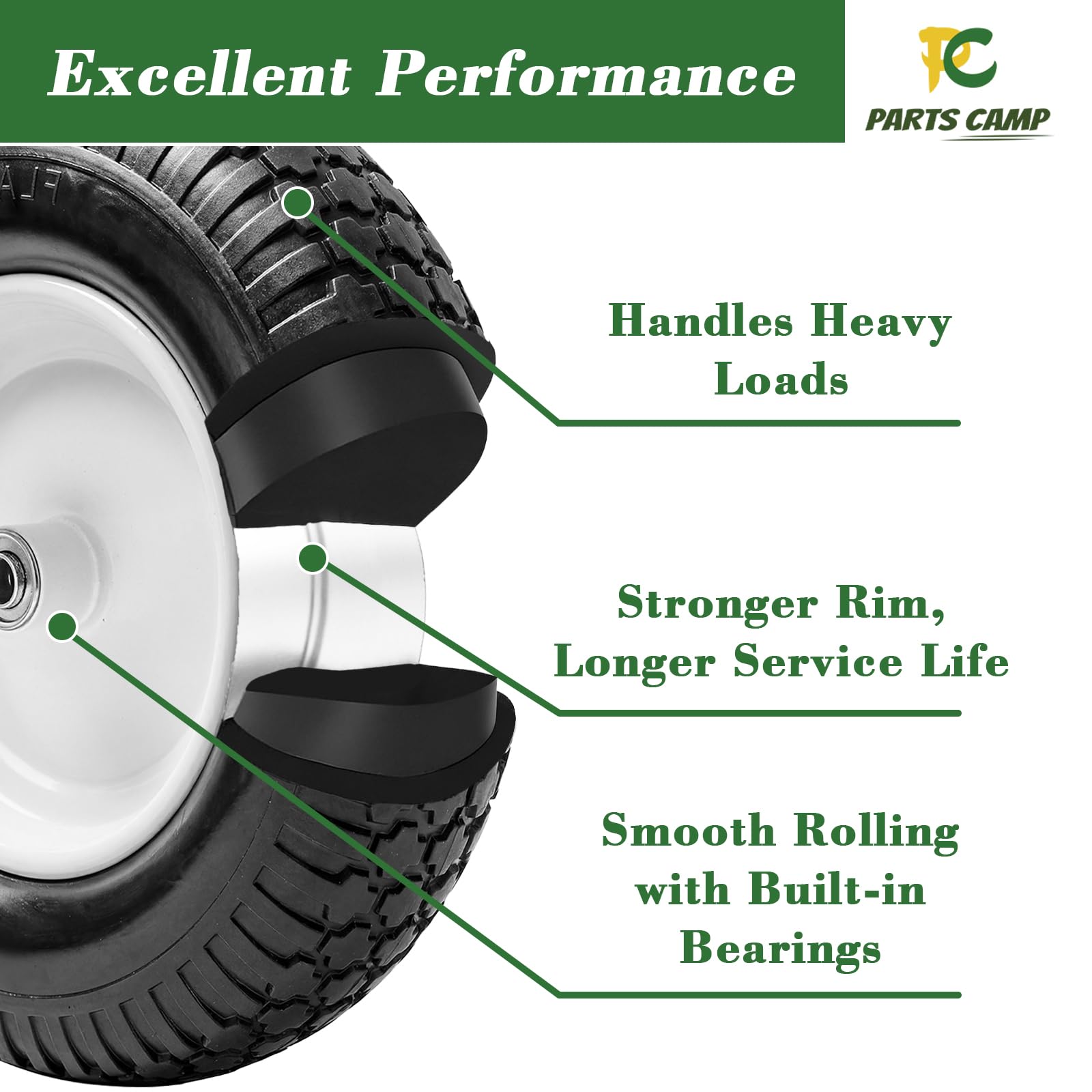 Parts Camp spacers and bearings kit displayed to show universal mounting adaptability