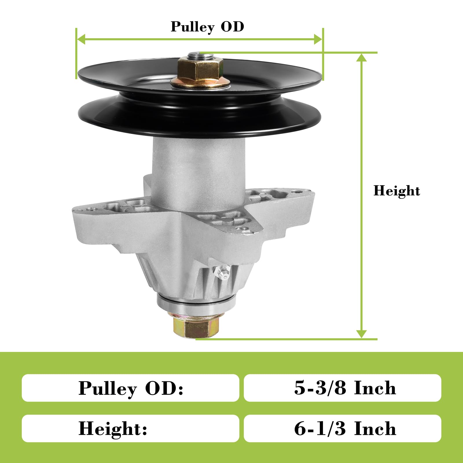Parts Camp spindle close-up showing bearing assembly for smoother operation