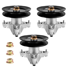 Parts Camp spindle front assembly showing pulley and housing benefit durable replacement