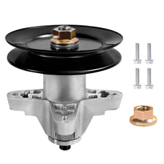 Parts Camp spindle front view showing robust housing and durable finish benefits longevity