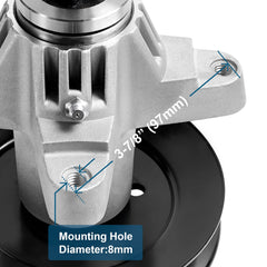 Parts Camp spindle zerk fitting detail for easy greasing and extended bearing life
