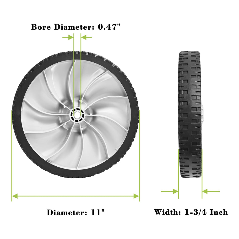 Parts Camp close-up of deep-groove tread delivering improved traction benefit