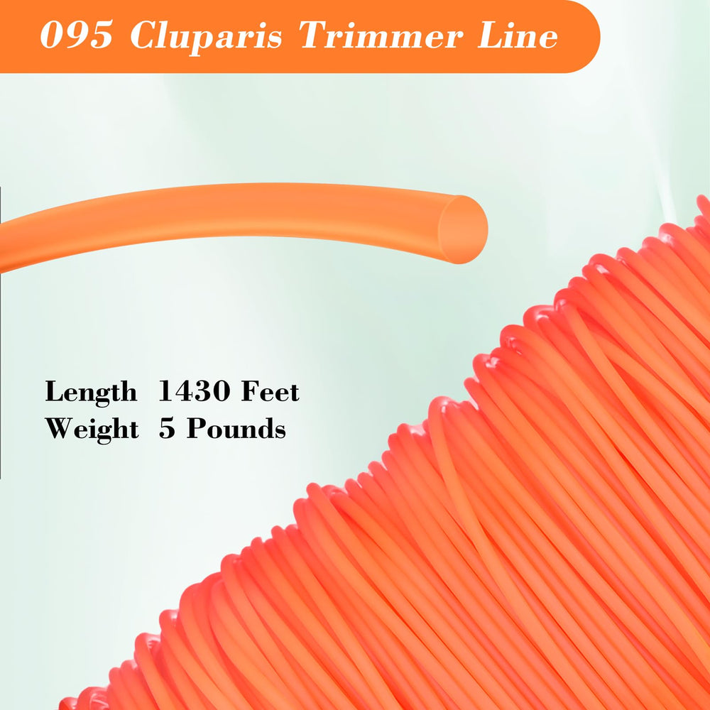 Parts Camp line loaded in trimmer head demonstrating easy installation benefit